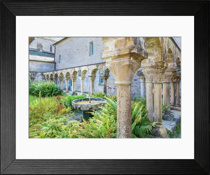 Framed Print : Cloister of the Abbaye de Daoulas in Daoulas, Finistere, Brittany, France Framed Print : Cloister of the Abbaye de Daoulas in Daoulas, Finistere, Brittany, France