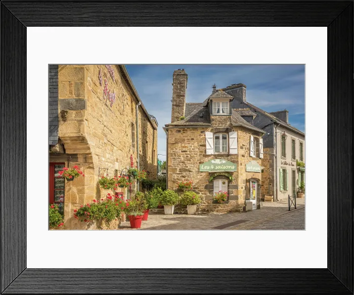 Framed Print : Historic houses in the old town of Le Faou, Finistere, Brittany, France Framed Print : Historic houses in the old town of Le Faou, Finistere, Brittany, France