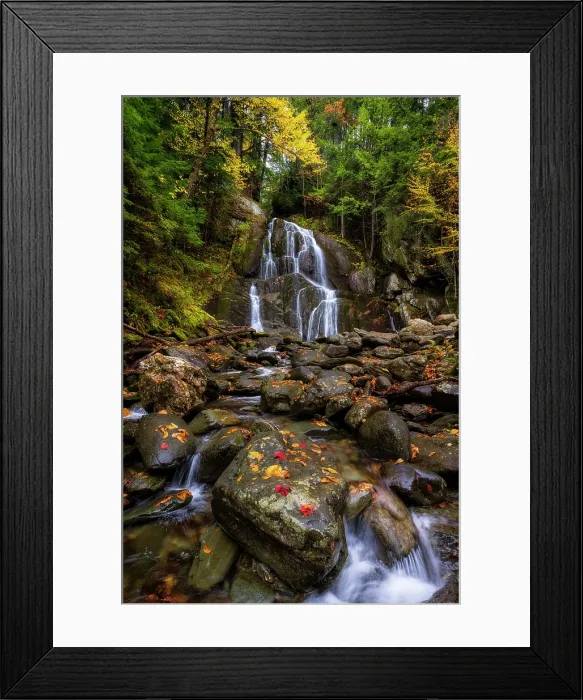 Framed Print : Autumn at Moss Glen Falls, Green Mountains, Granville, Vermont, USA Framed Print : Autumn at Moss Glen Falls, Green Mountains, Granville, Vermont, USA