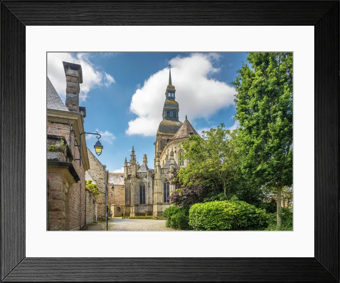 Framed Print : Basilica of Saint-Sauveur in Dinan, Cotes-d'Armor, Brittany, France Framed Print : Basilica of Saint-Sauveur in Dinan, Cotes-d'Armor, Brittany, France