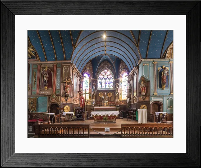 Framed Print : Altar of the Church of Saint-Sauveur in Le Faou, Finistere, Brittany, France Framed Print : Altar of the Church of Saint-Sauveur in Le Faou, Finistere, Brittany, France
