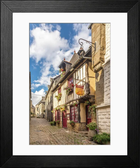 Framed Print : Historic houses in the old town of Dol-de-Bretagne, Ille-et-Vilaine, Brittany, France Framed Print : Historic houses in the old town of Dol-de-Bretagne, Ille-et-Vilaine, Brittany, France