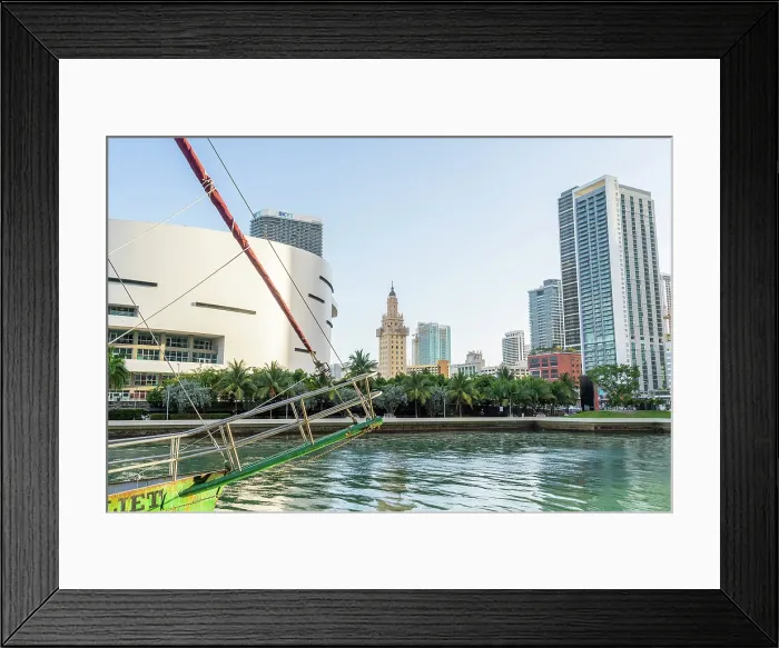 Framed Print : The view from Maurice A. Ferre Park looking towards Freedom Tower, Downtown Miami, Miami, Florida, USA Framed Print : The view from Maurice A. Ferre Park looking towards Freedom Tower, Downtown Miami, Miami, Florida, USA