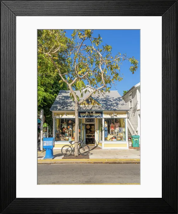 Framed Print : Colourful facade, Key West, Florida Keys, Florida, USA Framed Print : Colourful facade, Key West, Florida Keys, Florida, USA