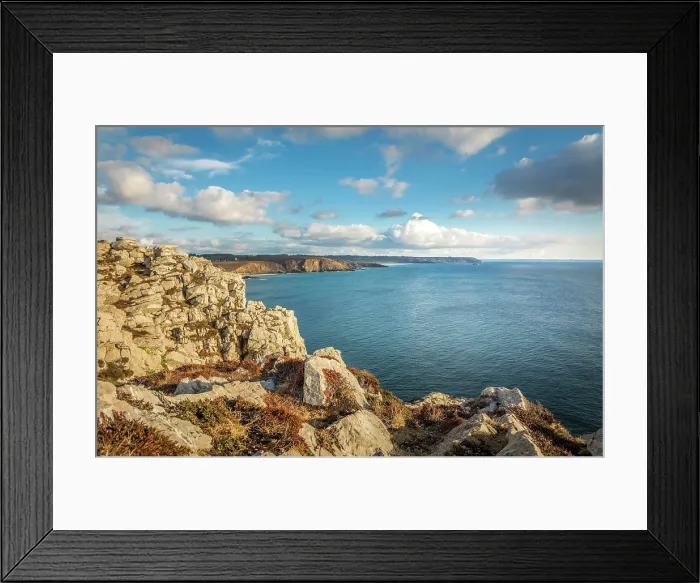 Framed Print : Rocky coast at Pointe de Dinan, Crozon, Finistere, Brittany, France Framed Print : Rocky coast at Pointe de Dinan, Crozon, Finistere, Brittany, France