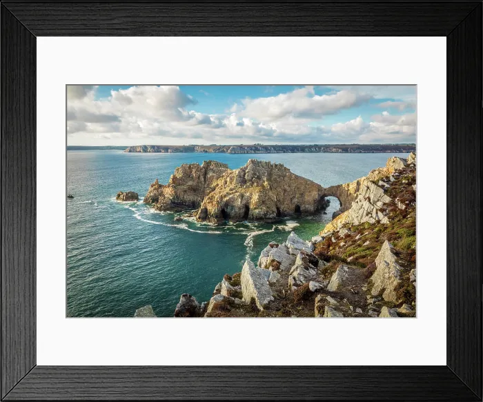 Framed Print : Rocky coast near Chateau de Dinan, Crozon, Finistere, Brittany, France Framed Print : Rocky coast near Chateau de Dinan, Crozon, Finistere, Brittany, France