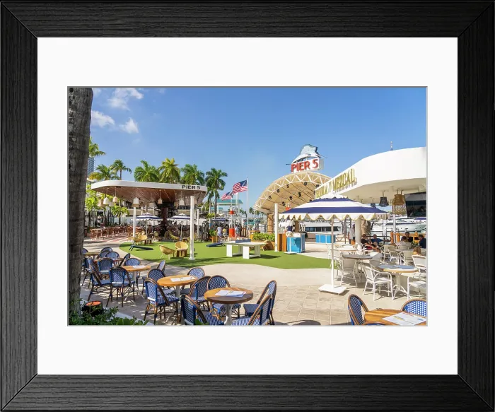 Framed Print : Pier 5 bar, Bayside Marketplace, Downtown Miami, Miami, Florida, USA Framed Print : Pier 5 bar, Bayside Marketplace, Downtown Miami, Miami, Florida, USA