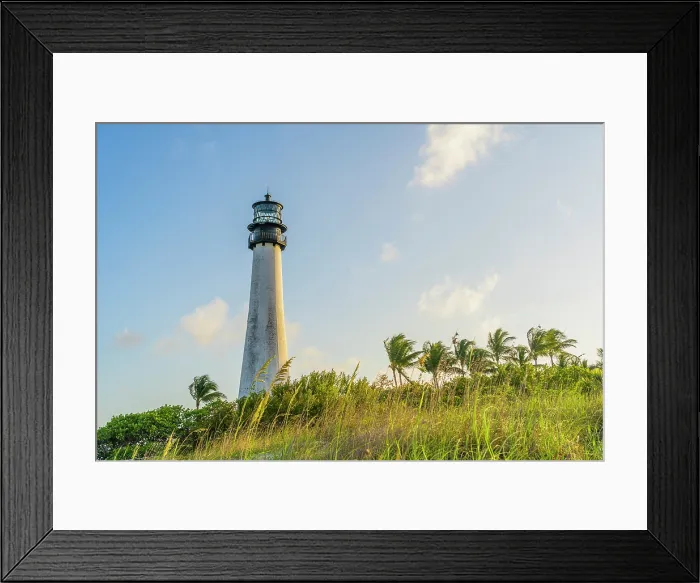 Framed Print : Cape Florida Lighthouse, Bill Baggs Cape Florida State Park, Key Biscayne, Florida Keys, Florida, USA
