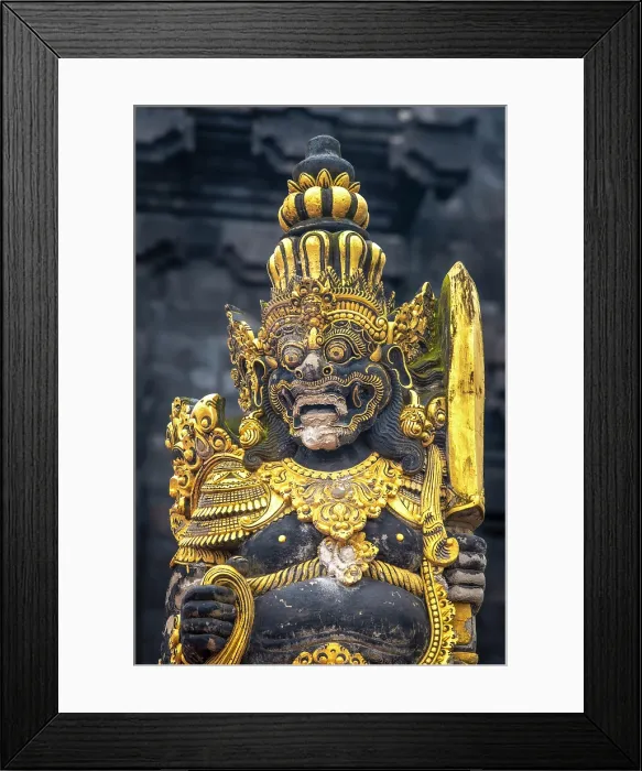Framed Print : Dvarapala guardian statue, Pura Tanah Lot Temple, Bali, Indonesia Framed Print : Dvarapala guardian statue, Pura Tanah Lot Temple, Bali, Indonesia
