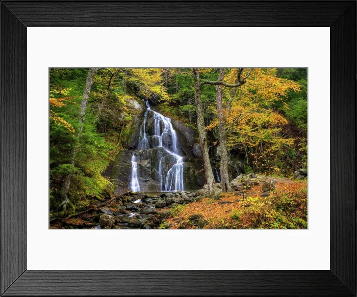 Framed Print : Autumn at Moss Glen Falls, Green Mountains, Granville, Vermont, USA Framed Print : Autumn at Moss Glen Falls, Green Mountains, Granville, Vermont, USA