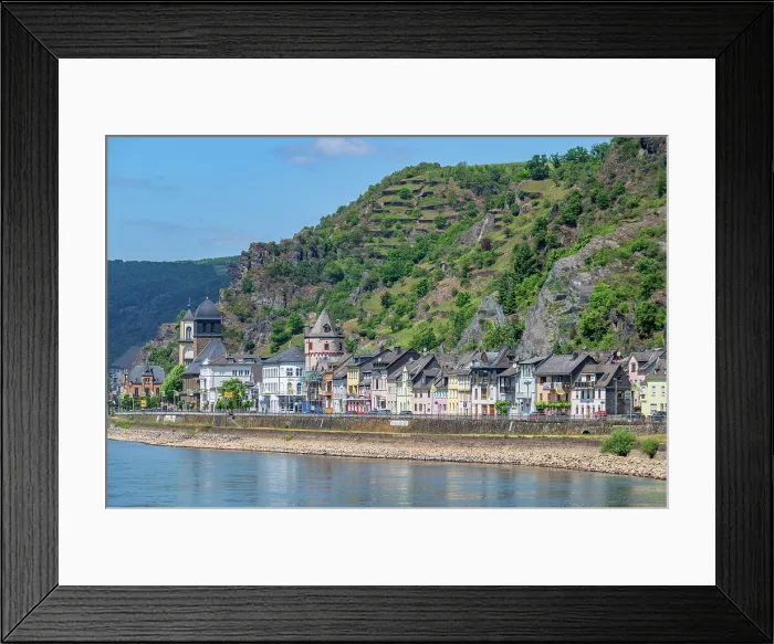 Framed Print : St. Goarshausen, Rhine valley, Rhineland-Palatinate, Germany Framed Print : St. Goarshausen, Rhine valley, Rhineland-Palatinate, Germany