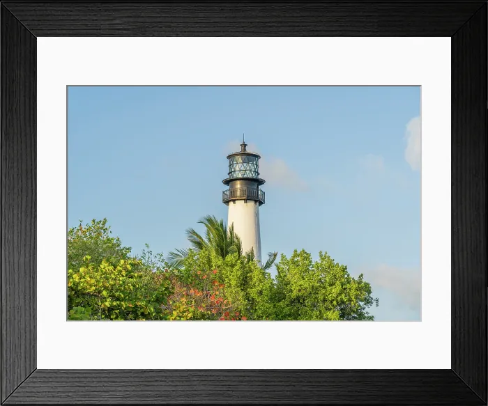 Framed Print : Cape Florida Lighthouse, Bill Baggs Cape Florida State Park, Key Biscayne, Florida Keys, Florida, USA