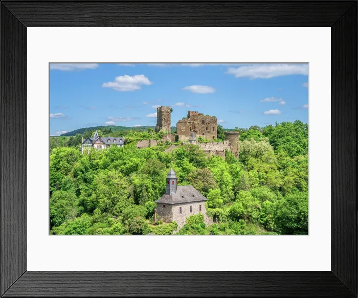 Framed Print : Burg Reichenberg near St. Goarshausen, Reichenberg, Rhine valley, Taunus, Rhineland-Palatinate, Germany Framed Print : Burg Reichenberg near St. Goarshausen, Reichenberg, Rhine valley, Taunus, Rhineland-Palatinate, Germany
