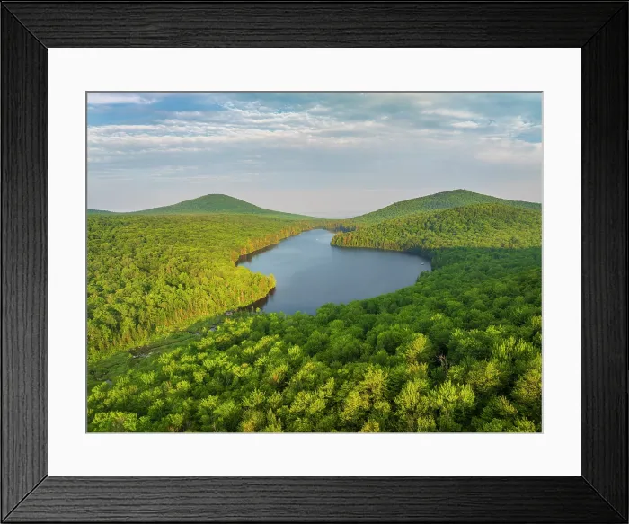 Framed Print : Kettle Pond in summer, Groton State Forest, Vermont, USA Framed Print : Kettle Pond in summer, Groton State Forest, Vermont, USA
