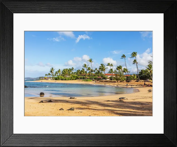 Framed Print : Poipu Beach, Kauai, Hawaii, USA, North America Framed Print : Poipu Beach, Kauai, Hawaii, USA, North America