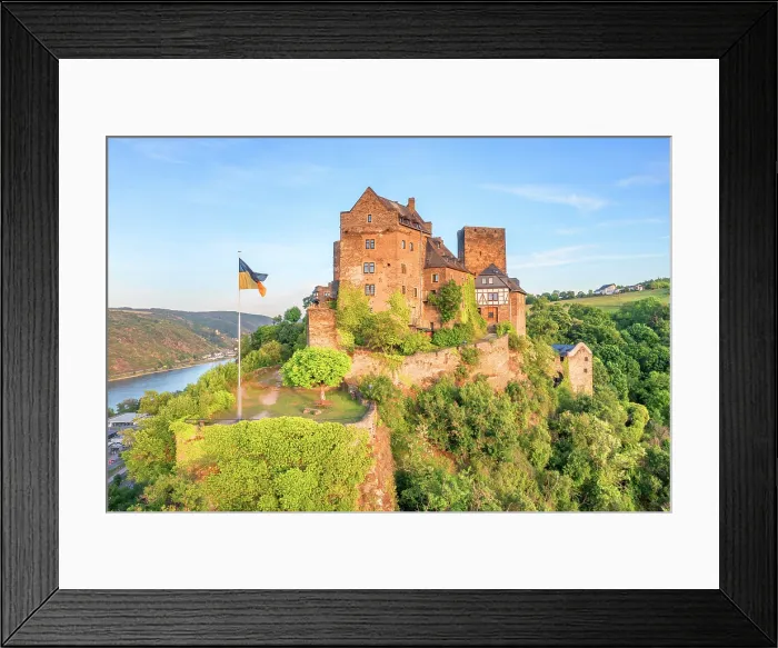 Framed Print : Schonburg Castle, Oberwesel, Rhine valley, Rhineland-Palatinate, Germany Framed Print : Schonburg Castle, Oberwesel, Rhine valley, Rhineland-Palatinate, Germany