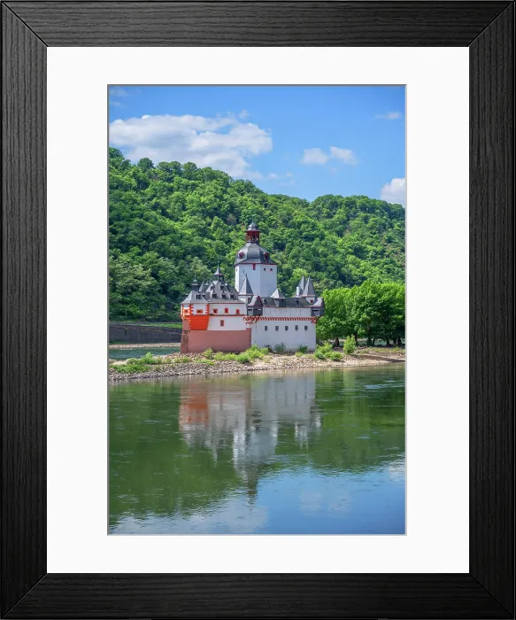 Framed Print : River Rhine with Pfalzgrafenstein Castle, Kaub, Rhine valley, Rhineland-Palatinate, Germany Framed Print : River Rhine with Pfalzgrafenstein Castle, Kaub, Rhine valley, Rhineland-Palatinate, Germany