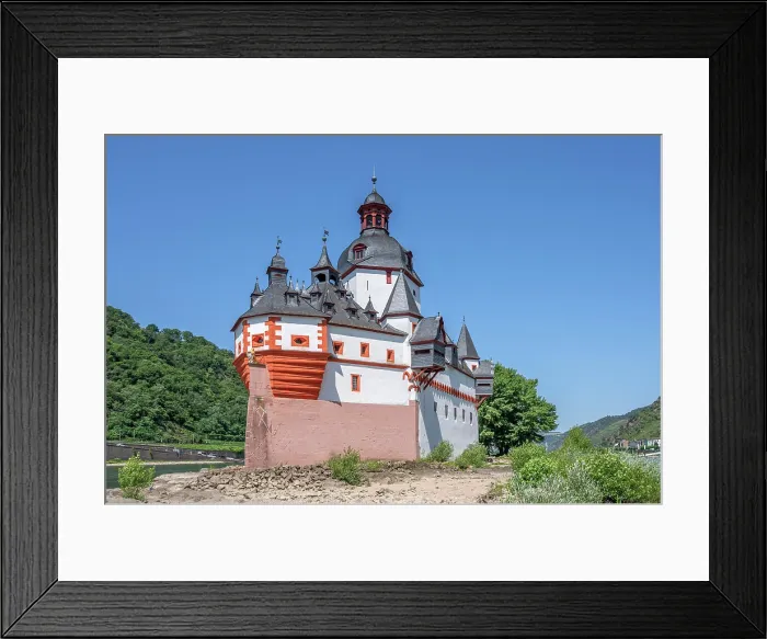 Framed Print : River Rhine with Pfalzgrafenstein Castle, Kaub, Rhine valley, Rhineland-Palatinate, Germany Framed Print : River Rhine with Pfalzgrafenstein Castle, Kaub, Rhine valley, Rhineland-Palatinate, Germany