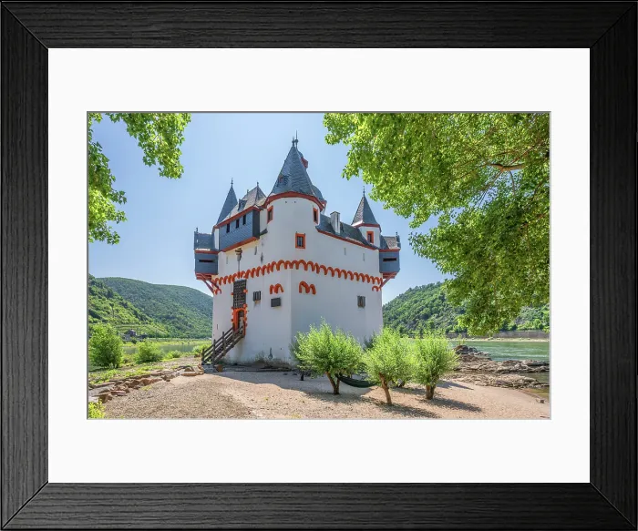 Framed Print : Pfalzgrafenstein Castle, Kaub, Rhine valley, Rhineland-Palatinate, Germany
