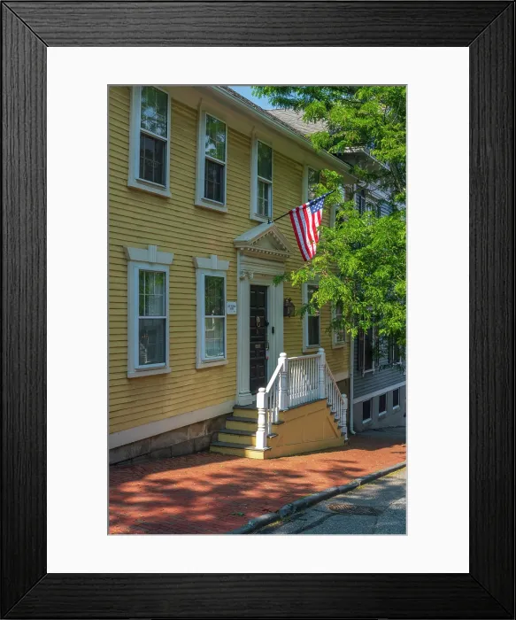 Framed Print : USA, Rhode Island, Providence, George Street, John Pittman House