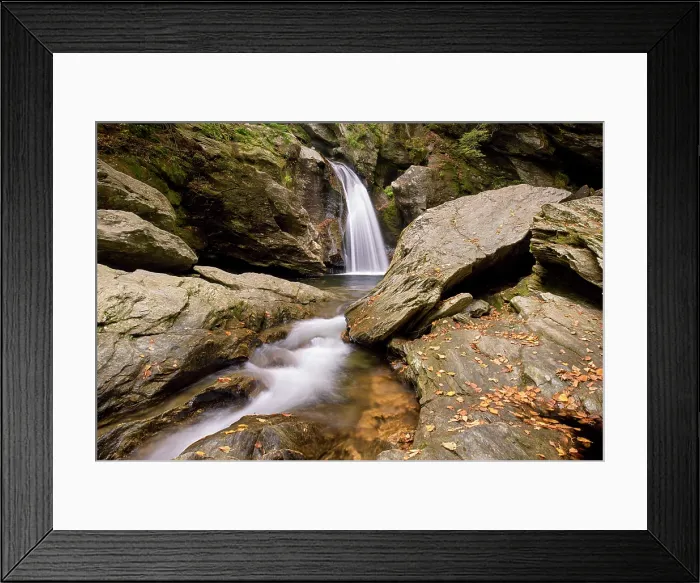Framed Print : Autumn at Bingham Falls, Green Mountains, Stowe, Vermont, USA Framed Print : Autumn at Bingham Falls, Green Mountains, Stowe, Vermont, USA