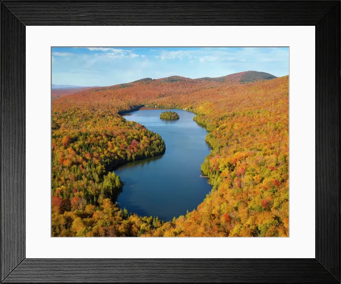 Framed Print : Fall foliage at Long Pond, Green Mountains, Westmore, Vermont, USA Framed Print : Fall foliage at Long Pond, Green Mountains, Westmore, Vermont, USA