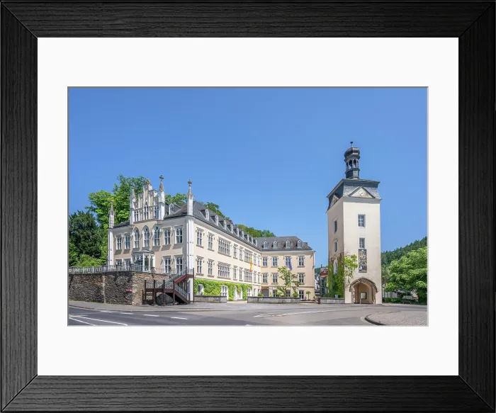 Framed Print : Sayn Castle in Bendorf, Rhine, Rhine Valley, Rhineland-Palatinate, Germany