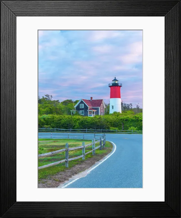 Framed Print : USA, Massachusetts, Cape Cod, Outer Cape, Cape Cod National Seashore, Eastham, Nauset Light