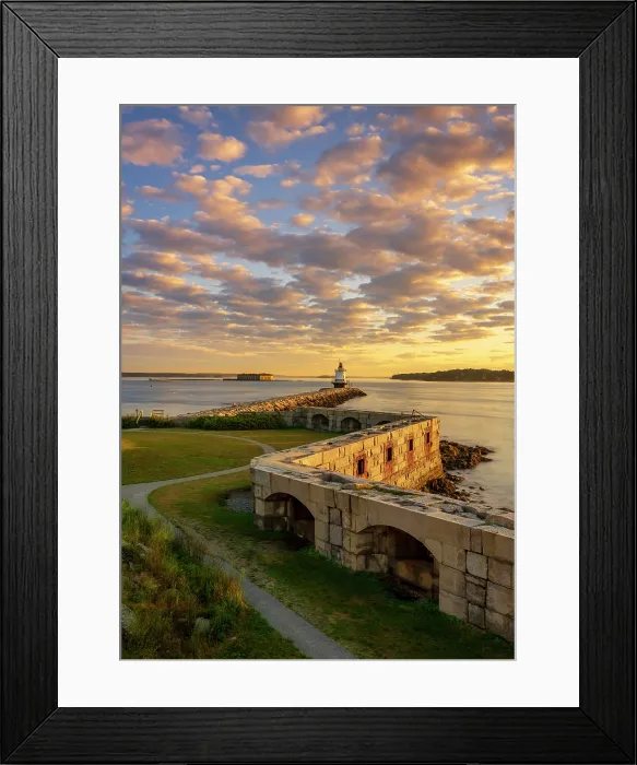 Framed Print : Clouds over Spring Point Ledge Lighthouse, South Portland, Maine, USA Framed Print : Clouds over Spring Point Ledge Lighthouse, South Portland, Maine, USA