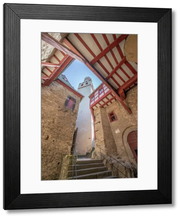 Framed Print : Marksburg Castle in Braubach, Keep, Rhine valley, Rhineland-Palatinate, Germany Framed Print : Marksburg Castle in Braubach, Keep, Rhine valley, Rhineland-Palatinate, Germany