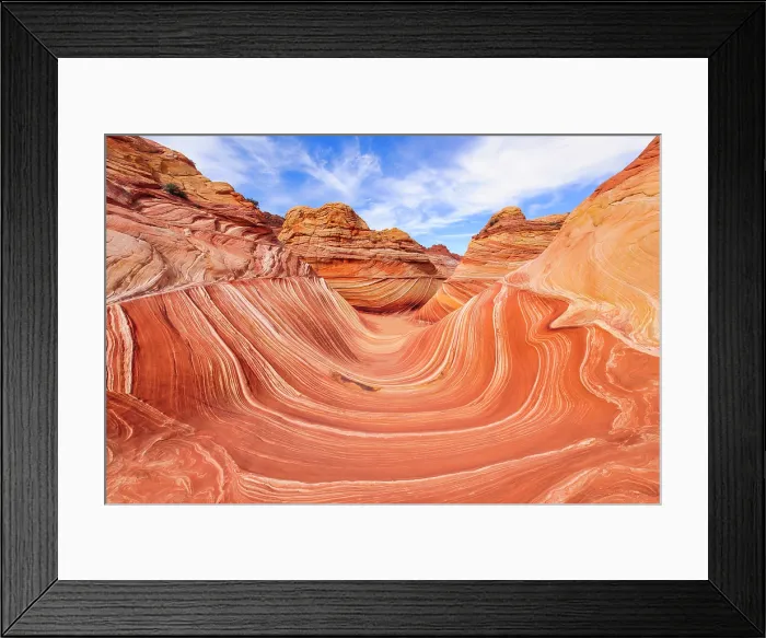 Framed Print : The Wave at Coyote Buttes in the Paria Canyon-Vermilion Cliffs Wilderness, Arizona, USA Framed Print : The Wave at Coyote Buttes in the Paria Canyon-Vermilion Cliffs Wilderness, Arizona, USA