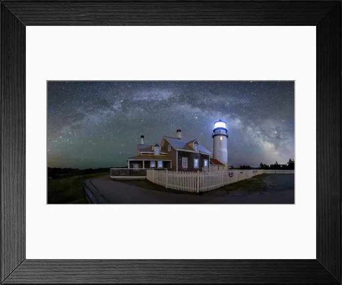 Framed Print : Milky Way arch over Highland Lighthouse on Cape Cod, North Truro, Massachusetts, USA Framed Print : Milky Way arch over Highland Lighthouse on Cape Cod, North Truro, Massachusetts, USA