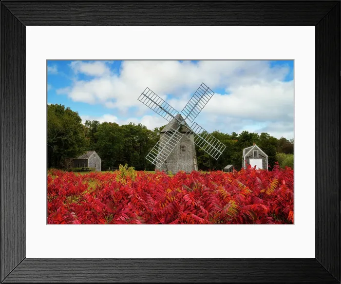Framed Print : Old Higgins Farm Windmill in autumn, Cape Cod, Brewster, Massachusetts, USA Framed Print : Old Higgins Farm Windmill in autumn, Cape Cod, Brewster, Massachusetts, USA