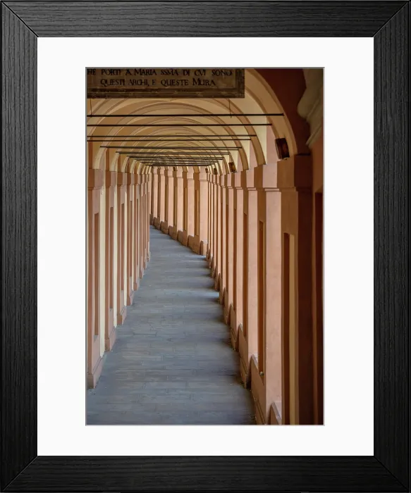 Framed Print : europe, Italy, Emilia-Romagna, The porticoes leading to the Sanctuary San Luca of Bologna Framed Print : europe, Italy, Emilia-Romagna, The porticoes leading to the Sanctuary San Luca of Bologna