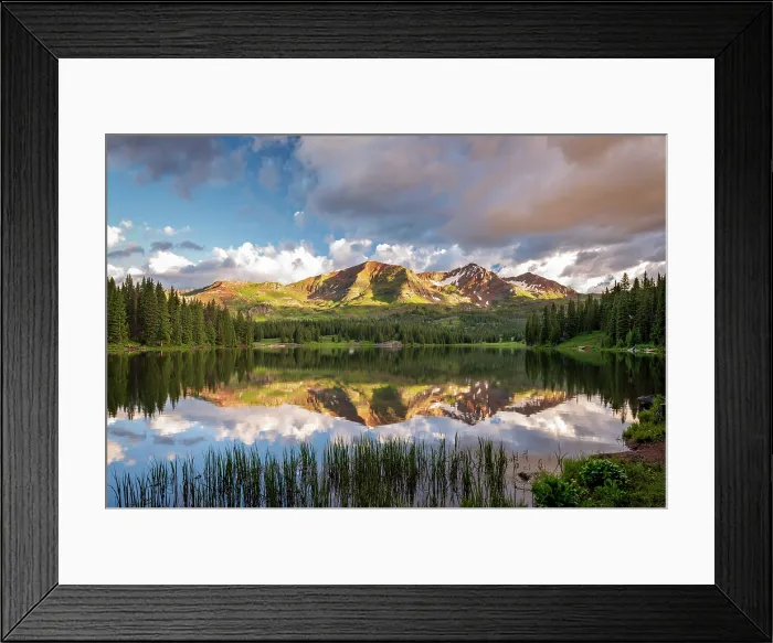 Framed Print : Lake Irwin reflection, Gunnison National Forest, Colorado, USA Framed Print : Lake Irwin reflection, Gunnison National Forest, Colorado, USA