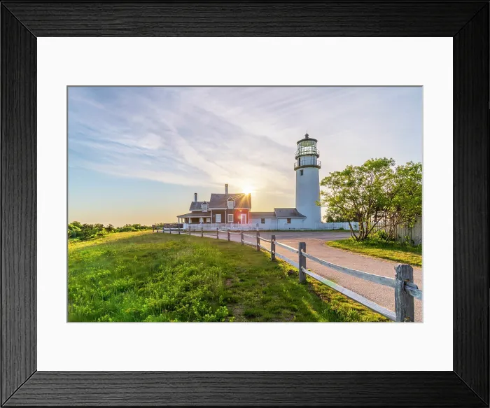 Framed Print : USA, Massachusetts, Cape Cod, Outer Cape, Cape Cod National Seashore, Truro, Highland or Cape Cod Lighthouse at Sunrise Framed Print : USA, Massachusetts, Cape Cod, Outer Cape, Cape Cod National Seashore, Truro, Highland or Cape Cod Lighthouse at Sunrise
