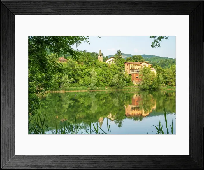 Framed Print : europe, Italy, Emilia-Romagna, The lake Lago di Castel dell'Alpi Framed Print : europe, Italy, Emilia-Romagna, The lake Lago di Castel dell'Alpi