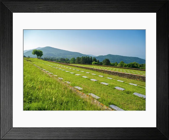 Framed Print : europe, Italy, Tuscany. The German graveyard on the Futa Pass Framed Print : europe, Italy, Tuscany. The German graveyard on the Futa Pass