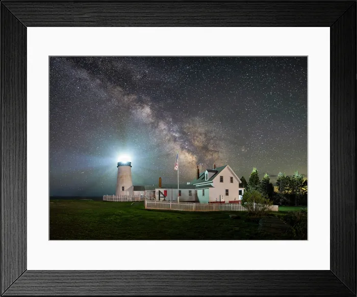 Framed Print : Milky Way over Pemaquid Point Lighthouse, Bristol, Maine, USA Framed Print : Milky Way over Pemaquid Point Lighthouse, Bristol, Maine, USA