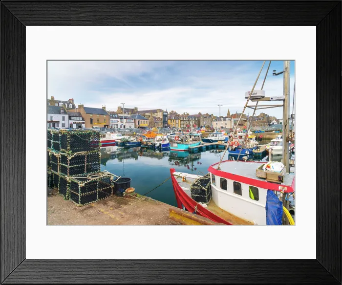 Framed Print : UK, Scotland, Aberdeenshire, Fraserburgh, Fraserburgh Harbour