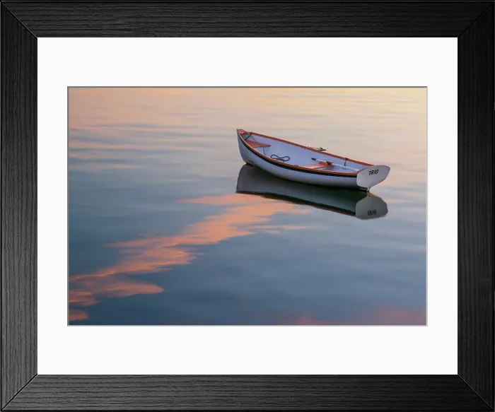 Framed Print : Fishing dory at sunrise, Bernard Harbor, Acadia National Park, Maine, USA Framed Print : Fishing dory at sunrise, Bernard Harbor, Acadia National Park, Maine, USA