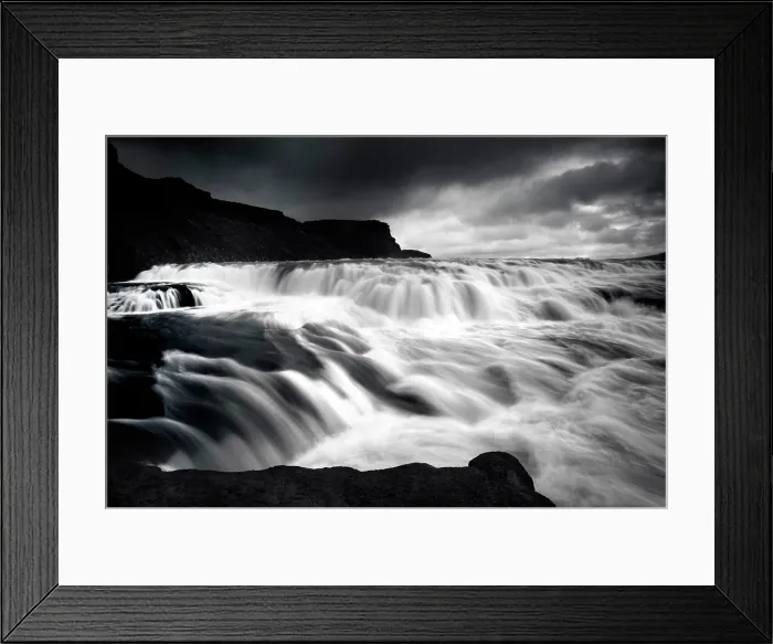 Framed Print : Gullfoss waterfall, Iceland Framed Print : Gullfoss waterfall, Iceland