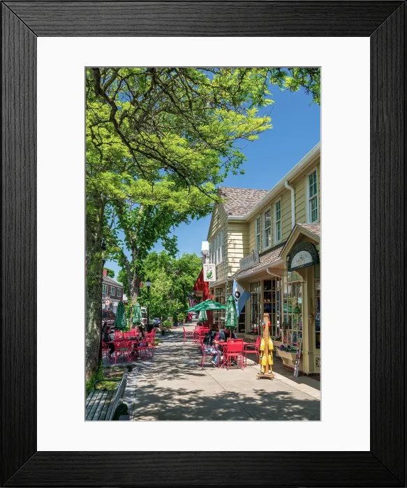 Framed Print : USA, Massachusetts, Cape Cod, Upper Cape, Falmouth, Main Street Framed Print : USA, Massachusetts, Cape Cod, Upper Cape, Falmouth, Main Street