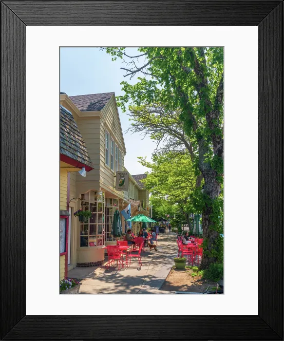Framed Print : USA, Massachusetts, Cape Cod, Upper Cape, Falmouth, Main Street Framed Print : USA, Massachusetts, Cape Cod, Upper Cape, Falmouth, Main Street