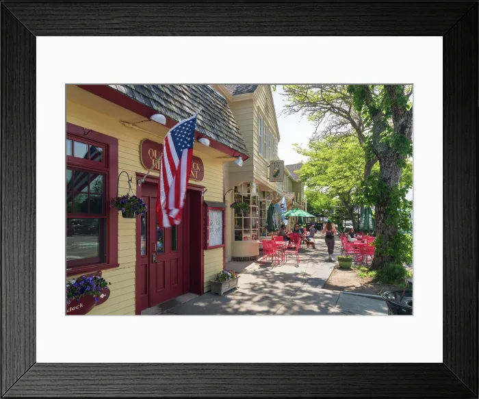 Framed Print : USA, Massachusetts, Cape Cod, Upper Cape, Falmouth, Main Street Framed Print : USA, Massachusetts, Cape Cod, Upper Cape, Falmouth, Main Street