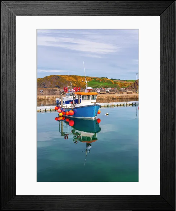 Framed Print : UK, Scotland, Aberdeenshire, Gardenstown, Historic Fishing Village, Harbour Framed Print : UK, Scotland, Aberdeenshire, Gardenstown, Historic Fishing Village, Harbour