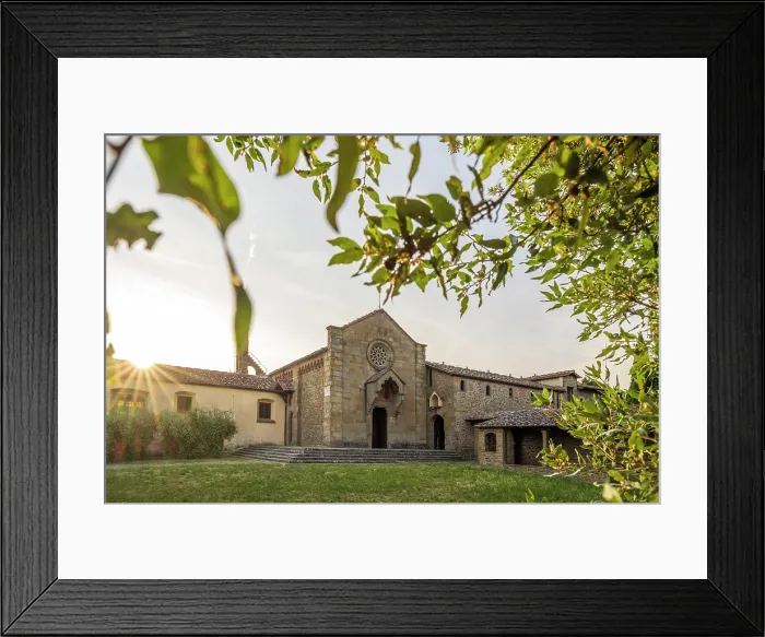 Framed Print : europe, Italy, Tuscany. Fiesole near to Florence, the convent of Saint Francis Framed Print : europe, Italy, Tuscany. Fiesole near to Florence, the convent of Saint Francis