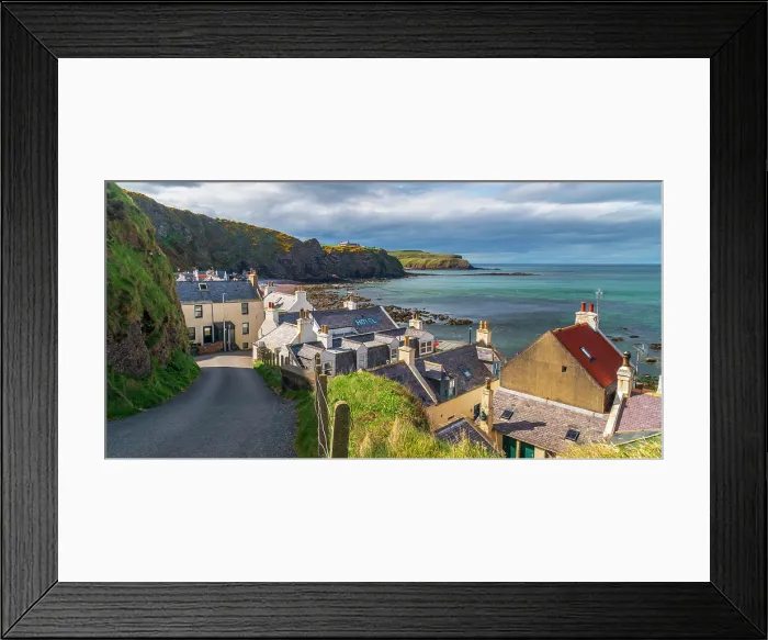 Framed Print : UK, Scotland, Aberdeenshire, Pennan, Historic Fishing Village Framed Print : UK, Scotland, Aberdeenshire, Pennan, Historic Fishing Village