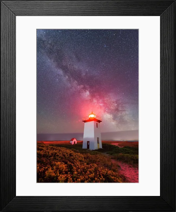 Framed Print : Milky Way over Wood End Lighthouse with red fresnel, Cape Cod, Provincetown, Massachusetts, USA Framed Print : Milky Way over Wood End Lighthouse with red fresnel, Cape Cod, Provincetown, Massachusetts, USA