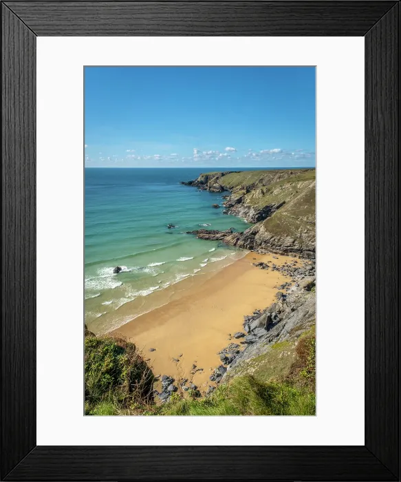 Framed Print : Pentire Steps Beach, Cornwall, England, UK Framed Print : Pentire Steps Beach, Cornwall, England, UK